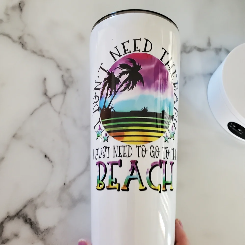 Beach Therapy 32oz Tumbler 💜sale